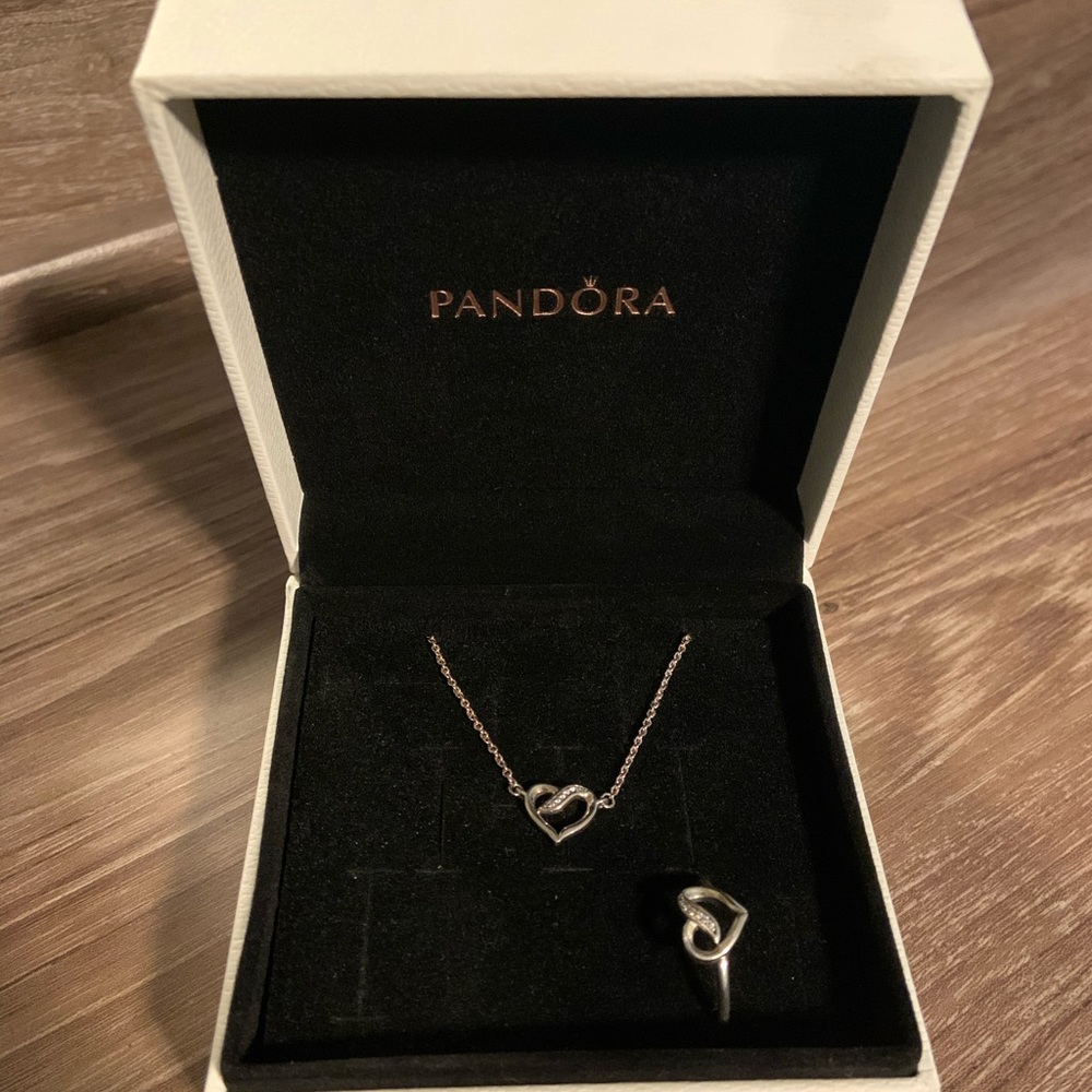 Pandora Necklace and Ring